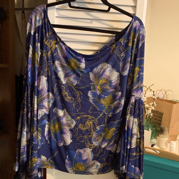 Free People Tops - Free People Floral Off the Shoulder Top